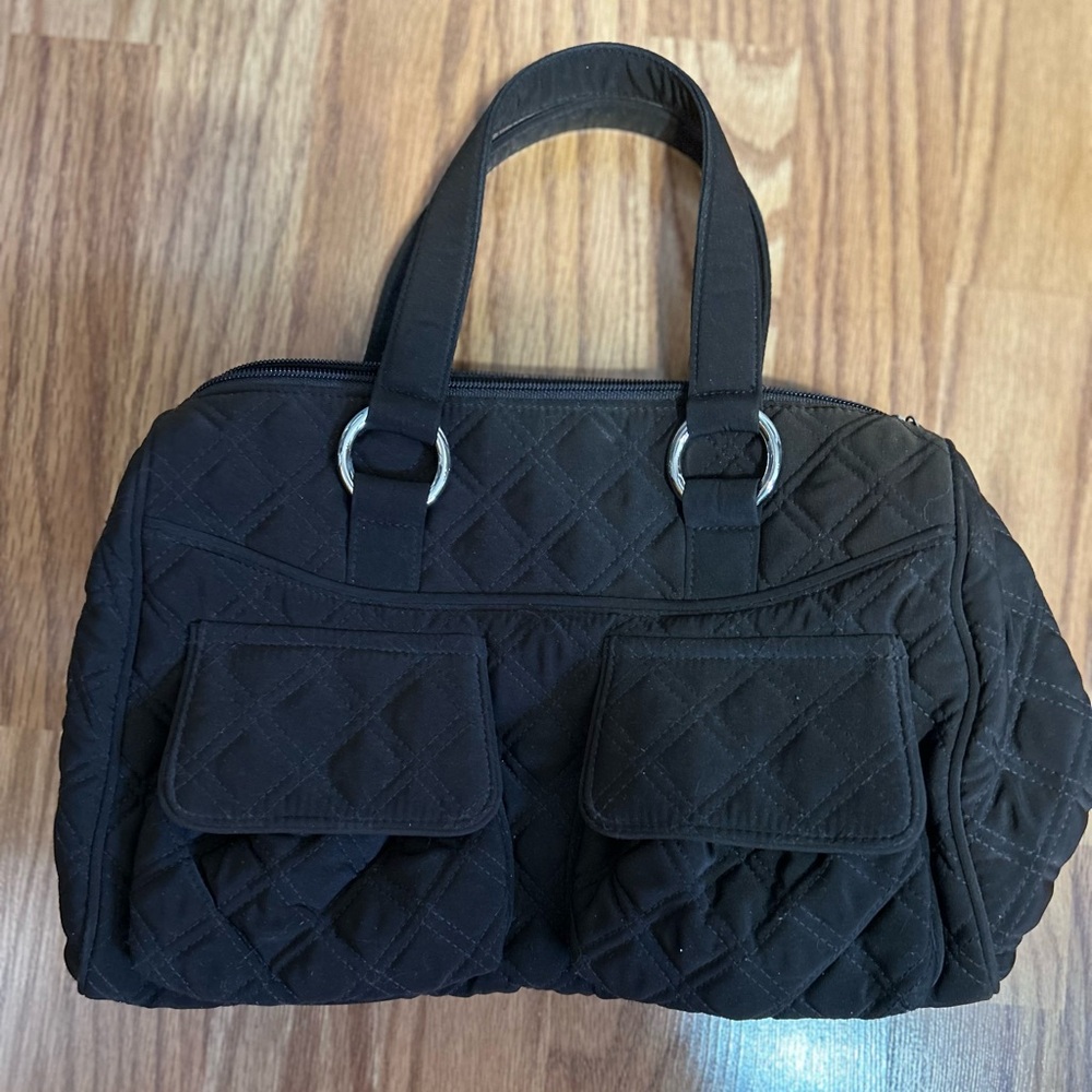 Vera Bradley Retired Espresso Brown Cargo Satchel